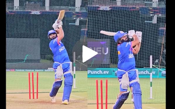 [Watch] Rohit Sharma's Fiery Net Session Sparks Excitement Ahead Of MI Vs SRH Clash